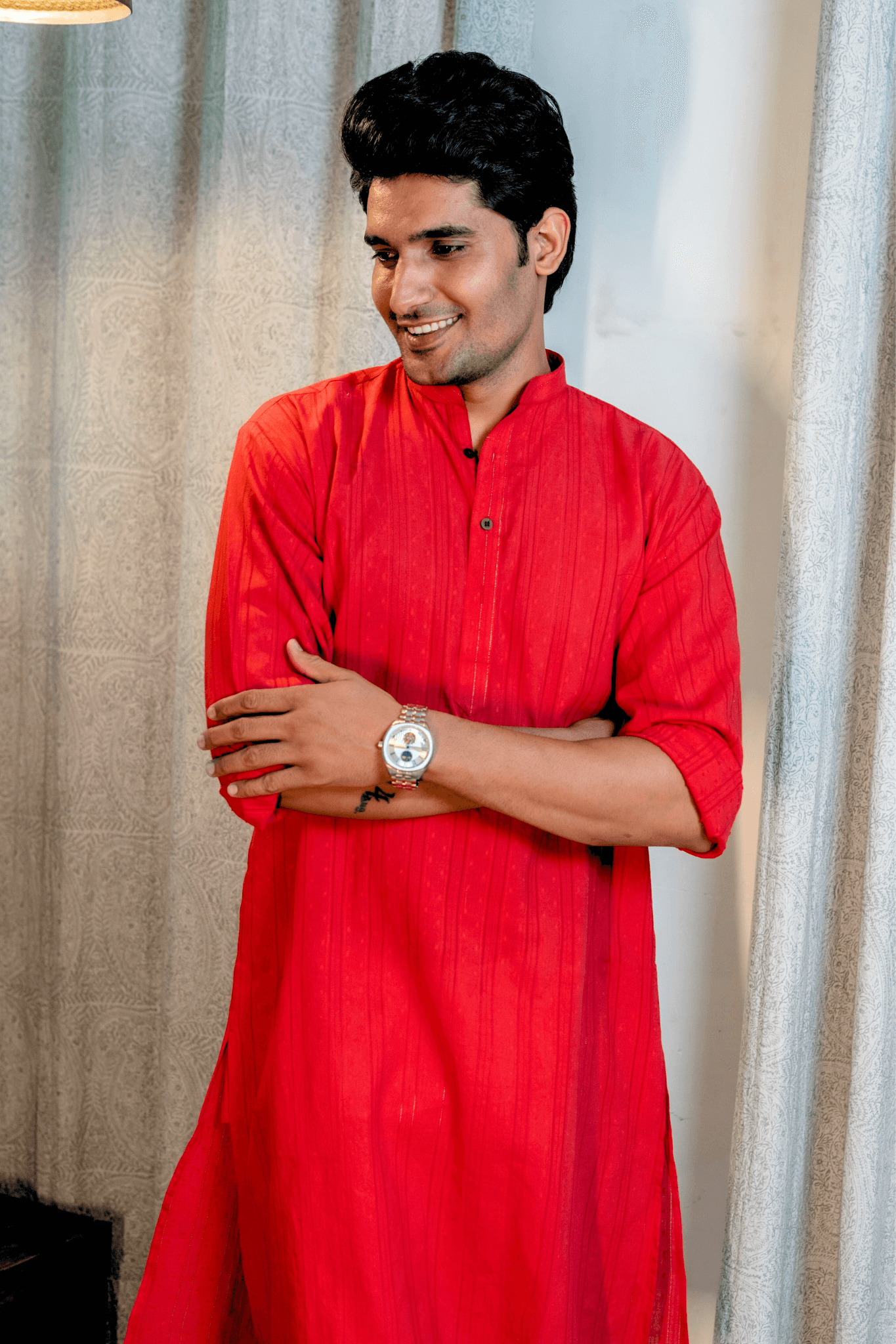 Kurta pajama best sale red colour