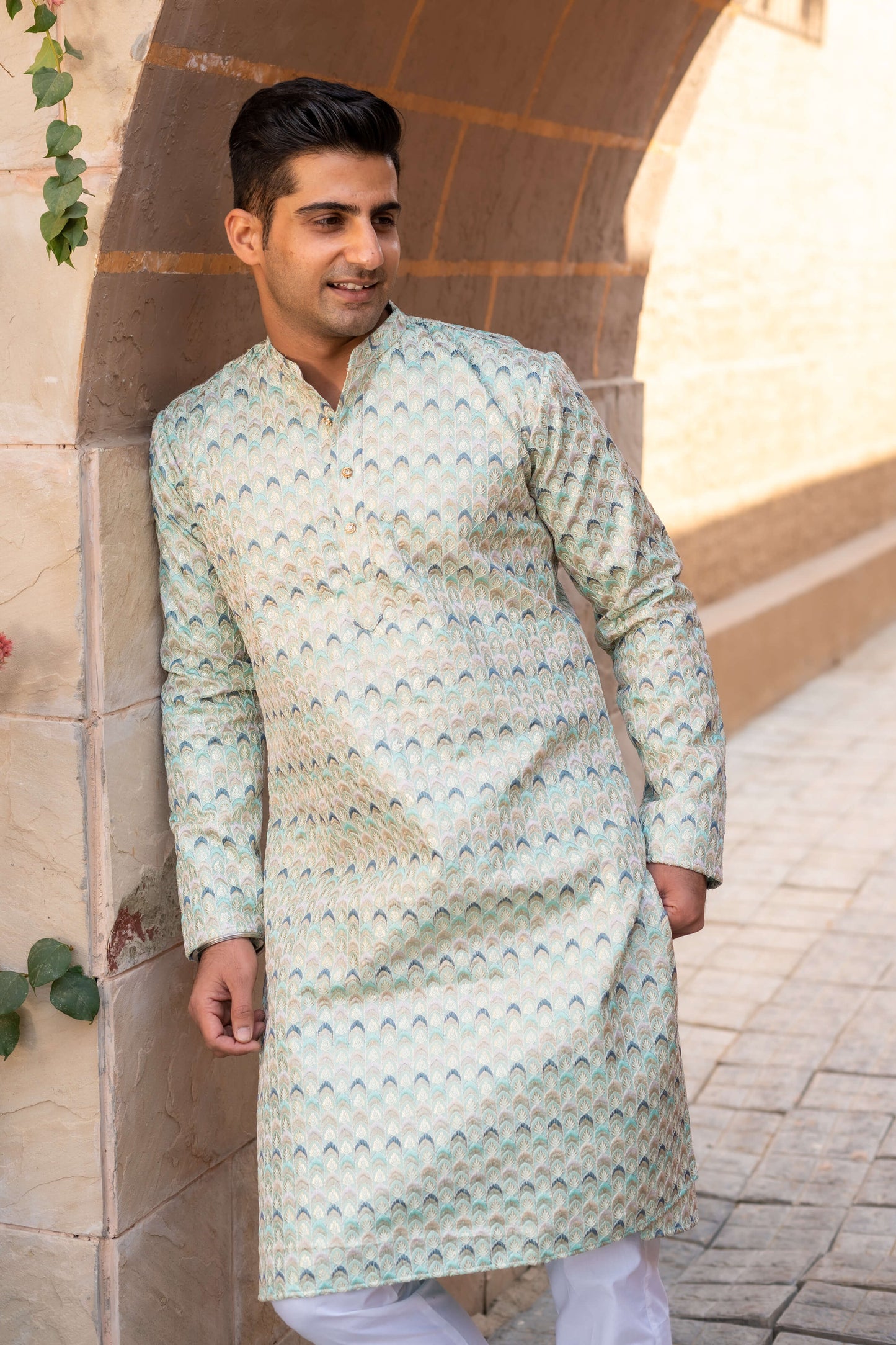 embroidery work kurta