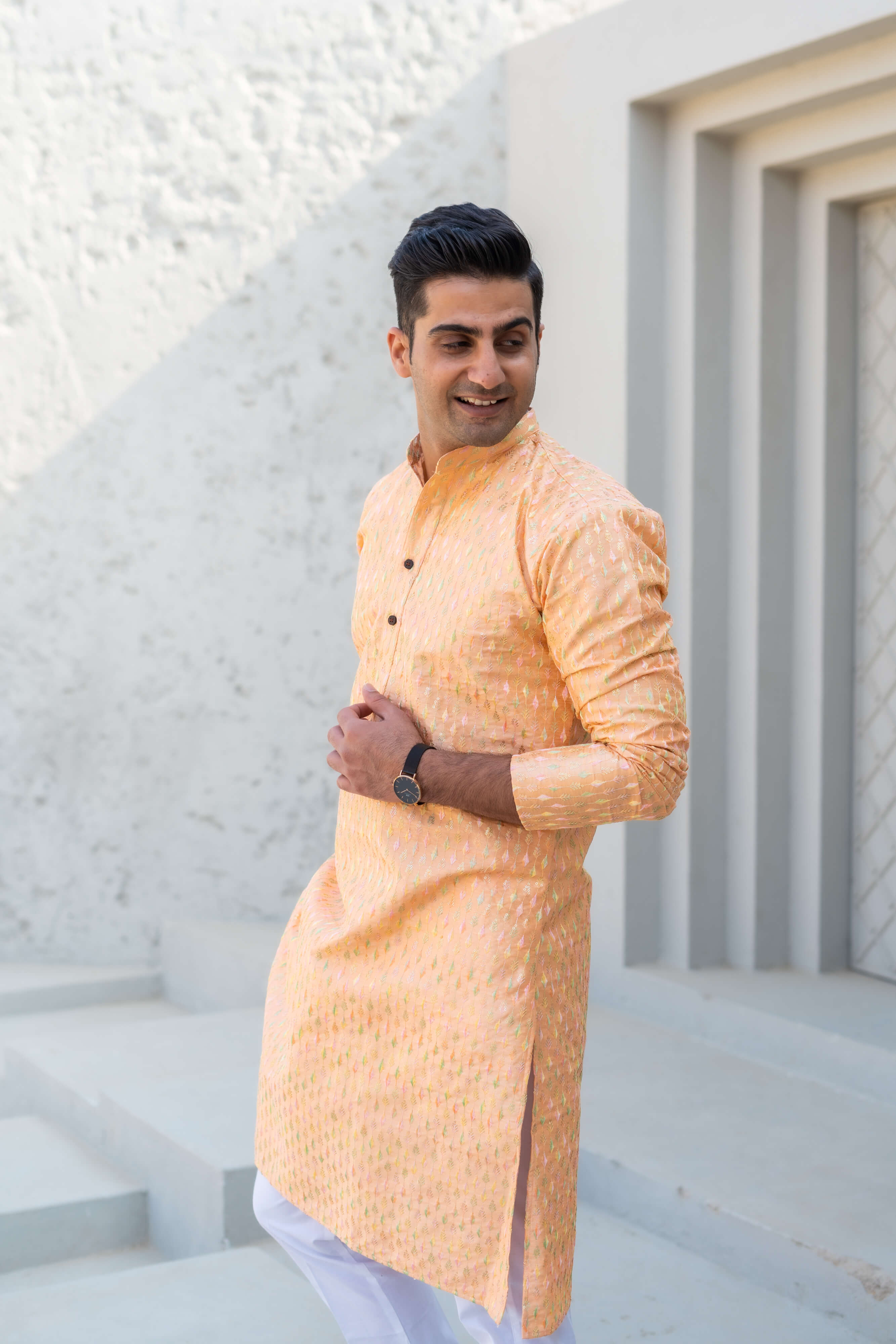 Saffron discount kurta pajama