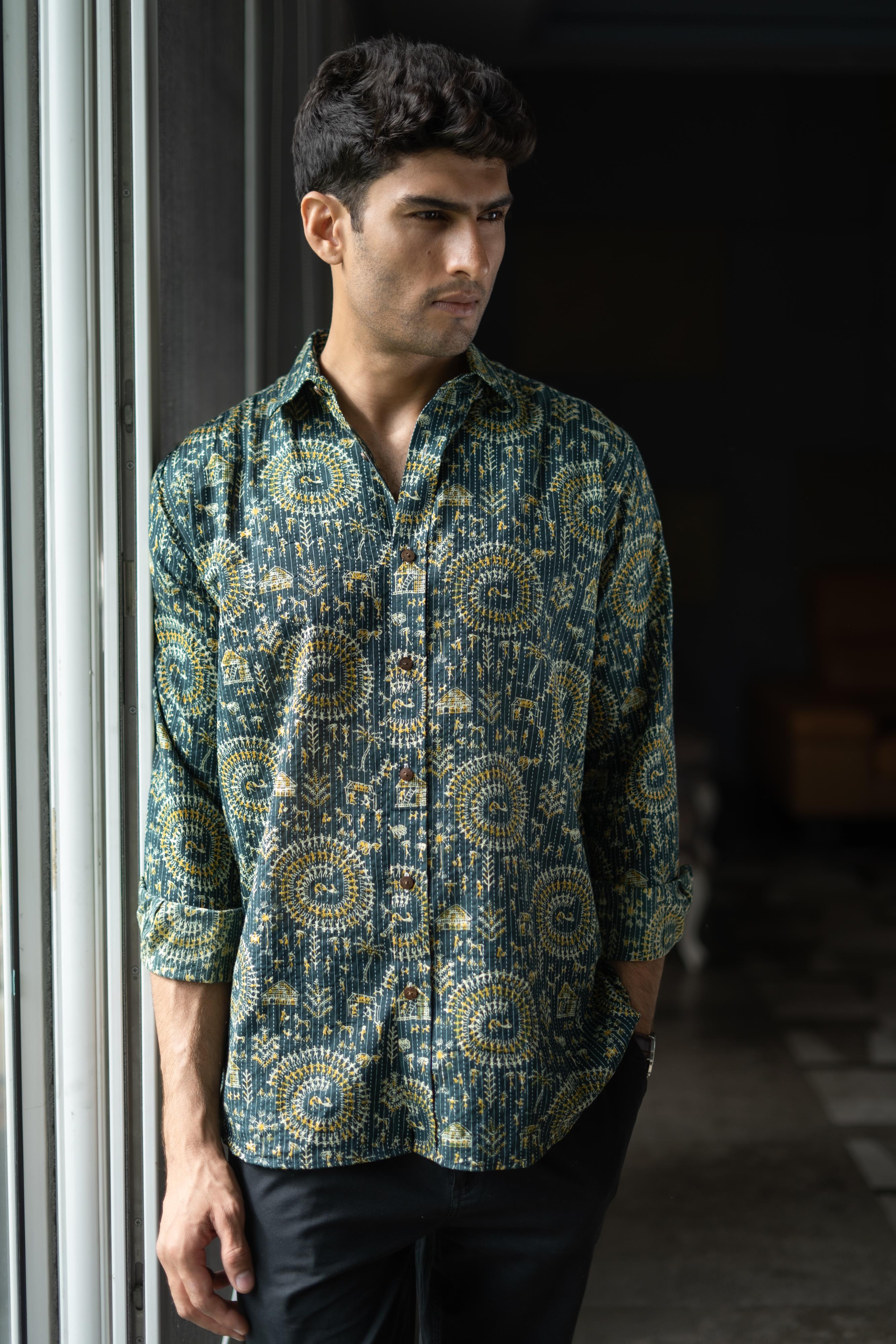 Buy the Best Quality Printed Shirts for Men in India. Shasak